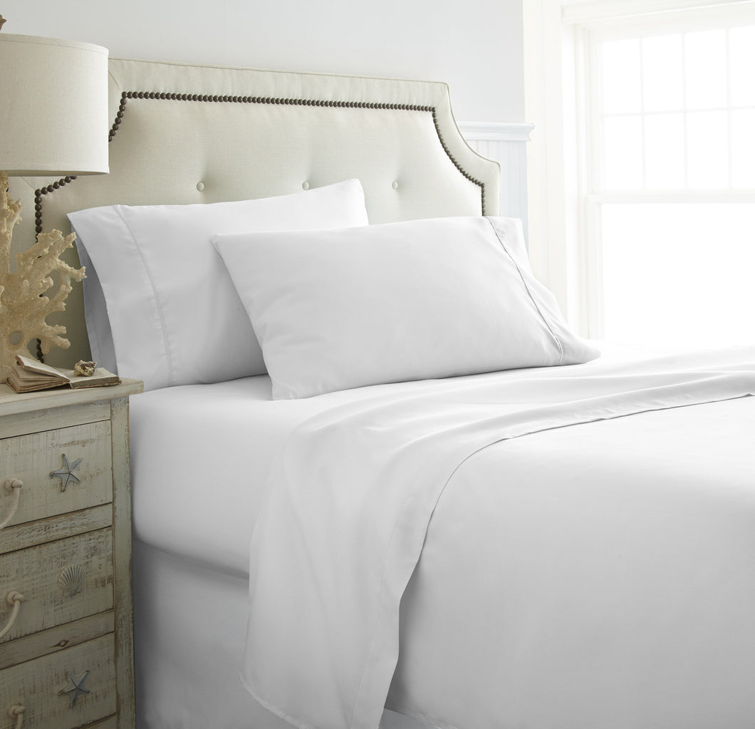 Becky Cameron™ Premium Double Brushed 4 Piece Sheet Set in King White