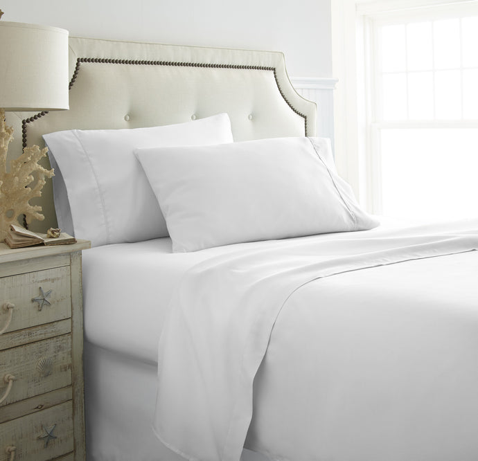 Becky Cameron™ Premium Double Brushed 4 Piece Sheet Set in Twin Extra Long White