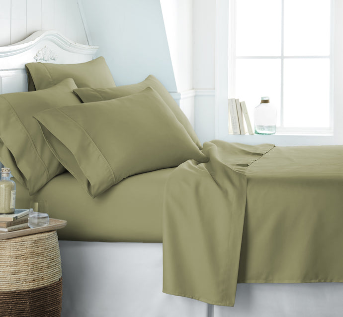 Becky Cameron™ Premium Double Brushed 6 Piece Sheet Set in California King Sage