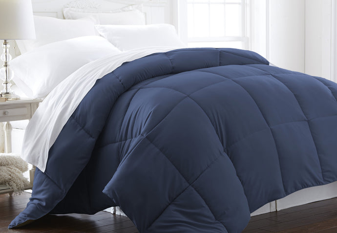 Becky Cameron™ Super Plush Overfilled Down Fiber Comforter in King/California King Navy