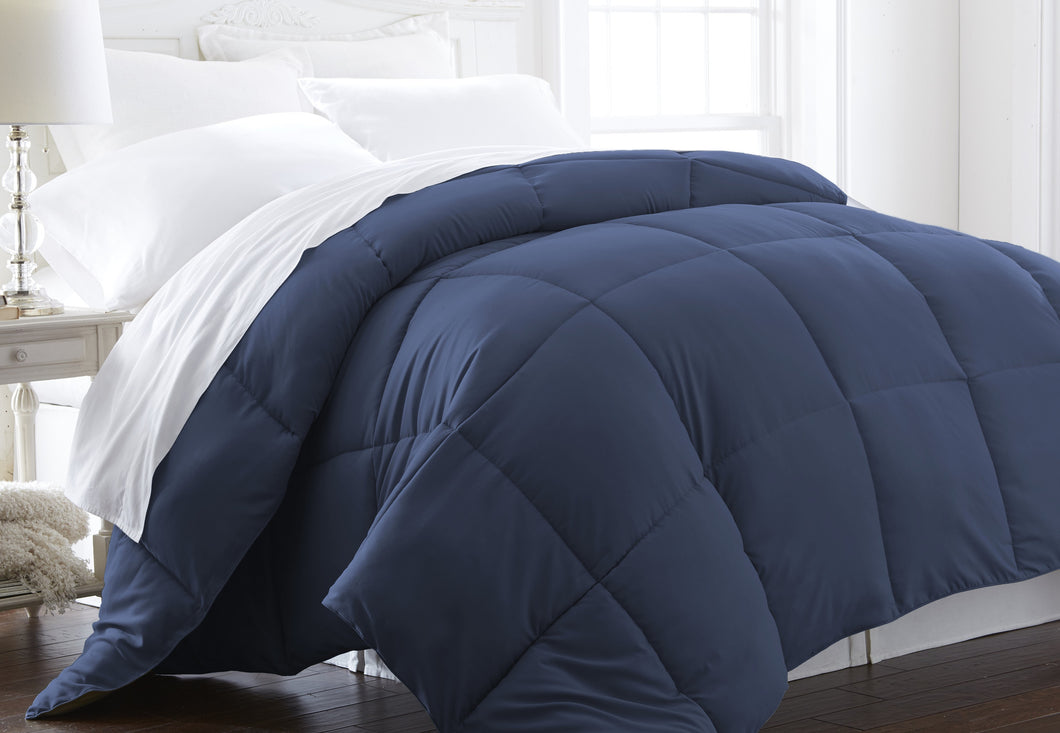 Becky Cameron™ Super Plush Overfilled Down Fiber Comforter in King/California King Navy