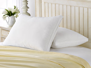 2 Pack French Country Gusseted Down Like Pillow / King Size