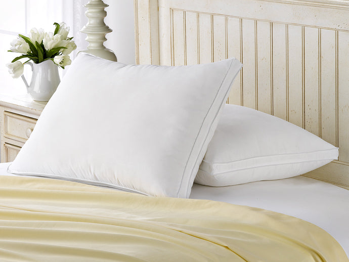 2 Pack French Country Gusseted Down Like Pillow / King Size