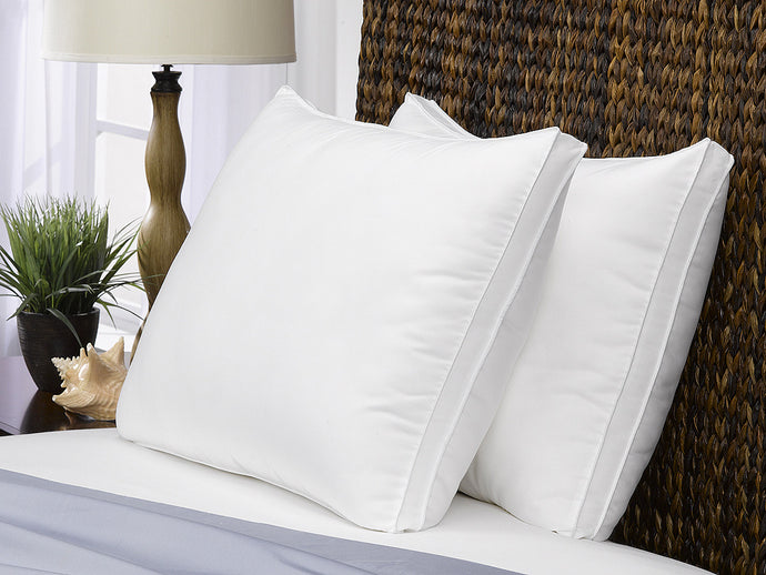 2 Pack Le' Nautique Collection Gusseted Microfiber Gel Pillow / Standard Size