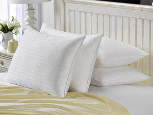 4 Pack French Country Dobby Boxed  Hypoallergenic Pillows / King Size