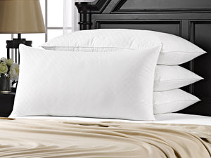 4 Pack Ella Jayne Home Diamond Jacquard 300Tc Down Alternative Pillows/ King Size