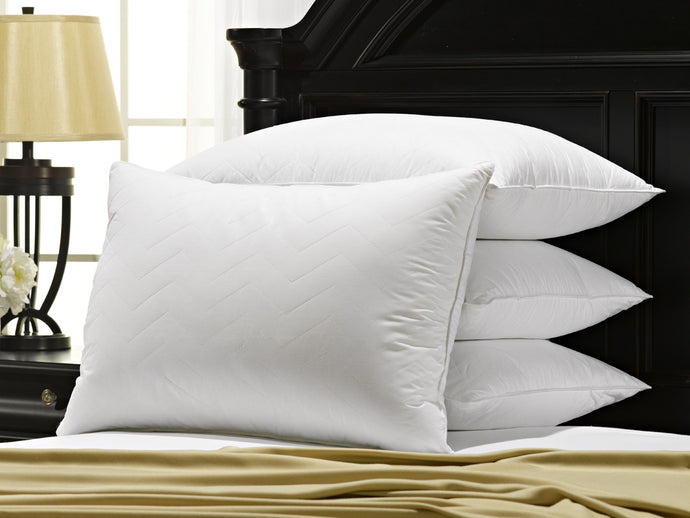 4 Pack Ella Jayne Home Cotton Quilted Gel Pillow / Standard Size