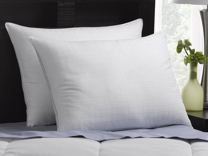 2 Pack Hotel Luxe Memory Fiber 100% Cotton Pillows / King Size