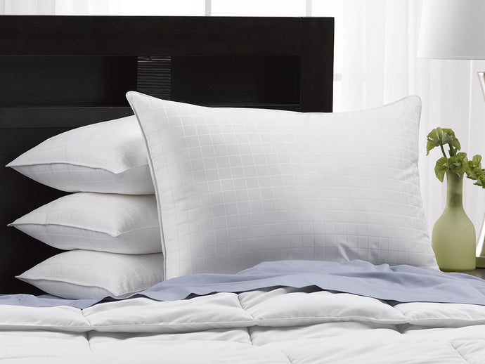 4 Pack Hotel Luxe Memory Fiber 100% Cotton Pillows / Standard Size