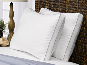 2 Pack Le' Nautique Collection Mesh Gusseted Memory Fiber Pillow / King Size