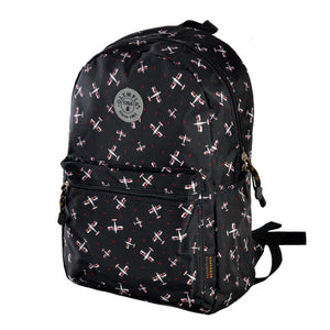 "Cornell" 18" Backpack In Black Plane