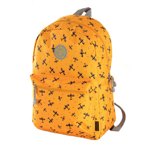 "Cornell" 18" Backpack In Yellow Plane
