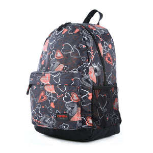 "Bravo" 18" Backpack In Heart Black