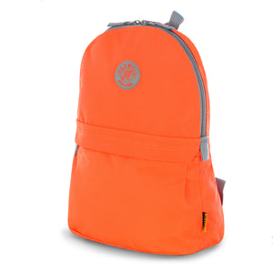 "Academy" 17" Eco-Friendly Backpack In Neon Orange