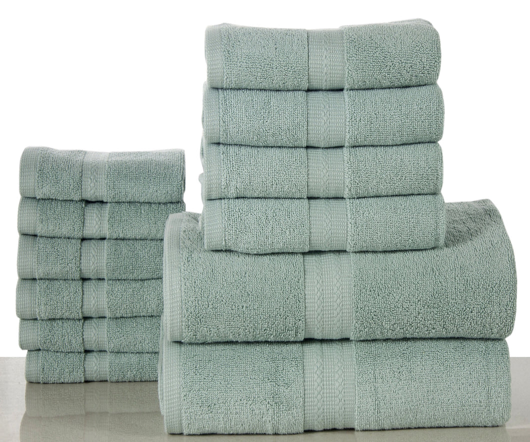 12 Piece Towel Set in Surf