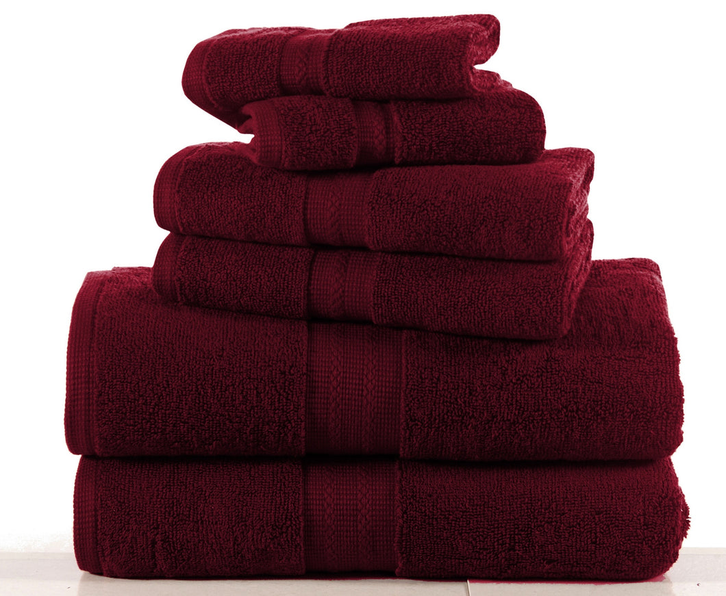 6 Piece Towel Quick dry Set in Biking Red