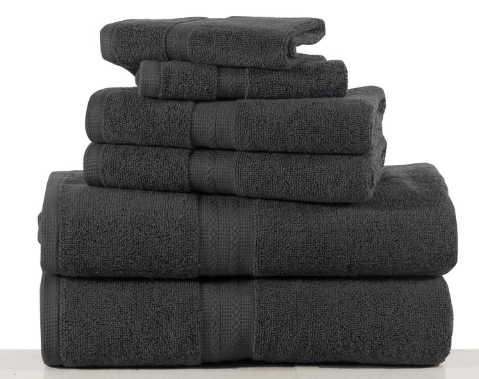 6 Piece Towel Quick dry Set in Grey