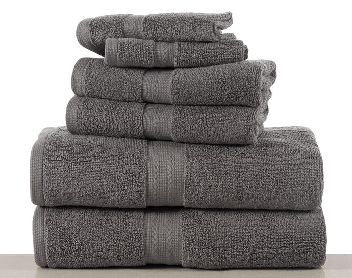 6 Piece Towel Quick dry Set in Platinum