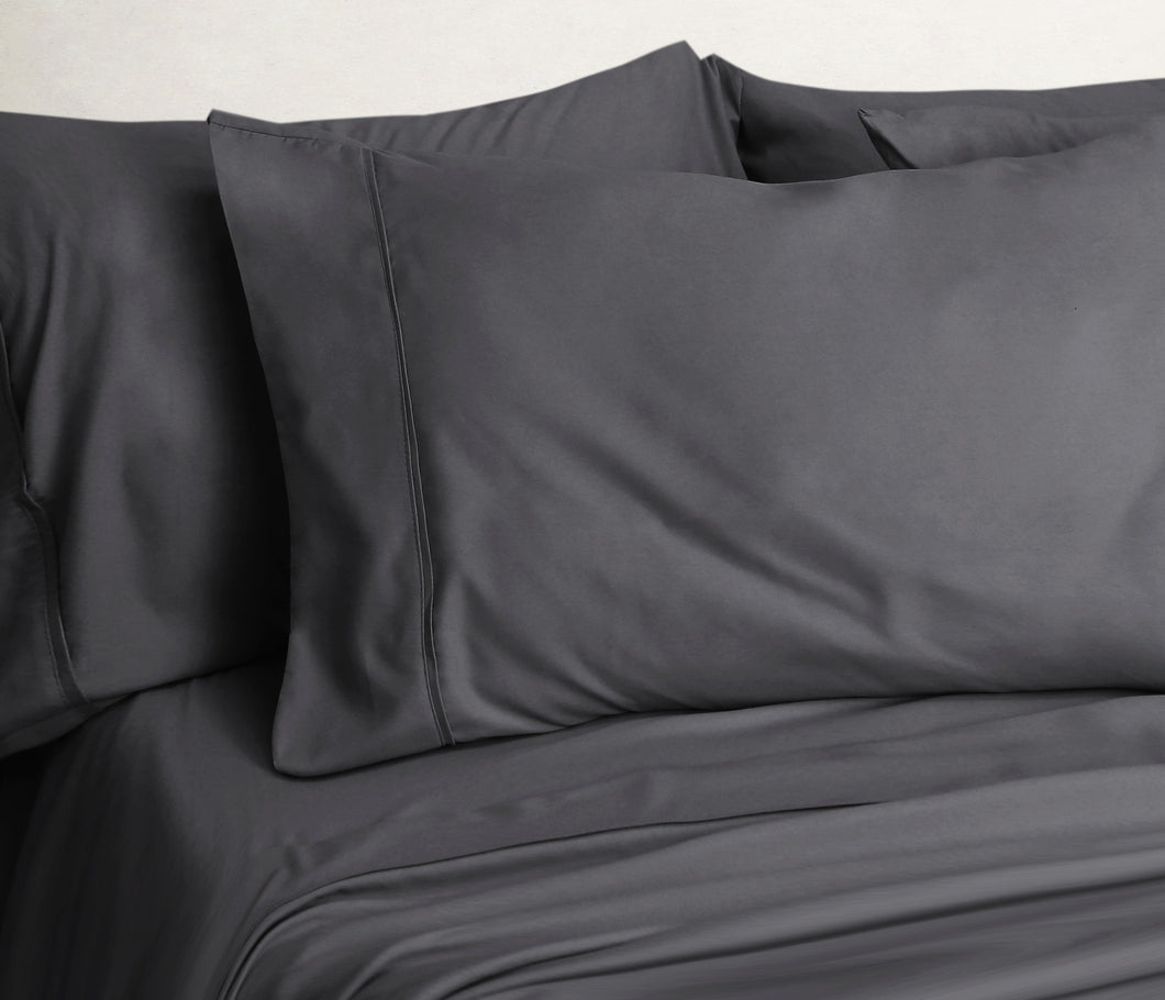 Mirabelle Bamboo Sheets 6pc Set Full in Charcoal