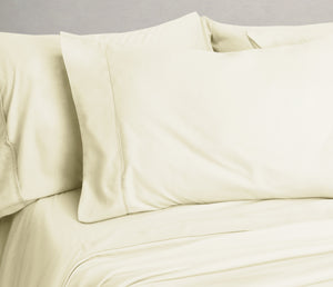 Mirabelle Bamboo Sheets 6pc Set Full in Ivory