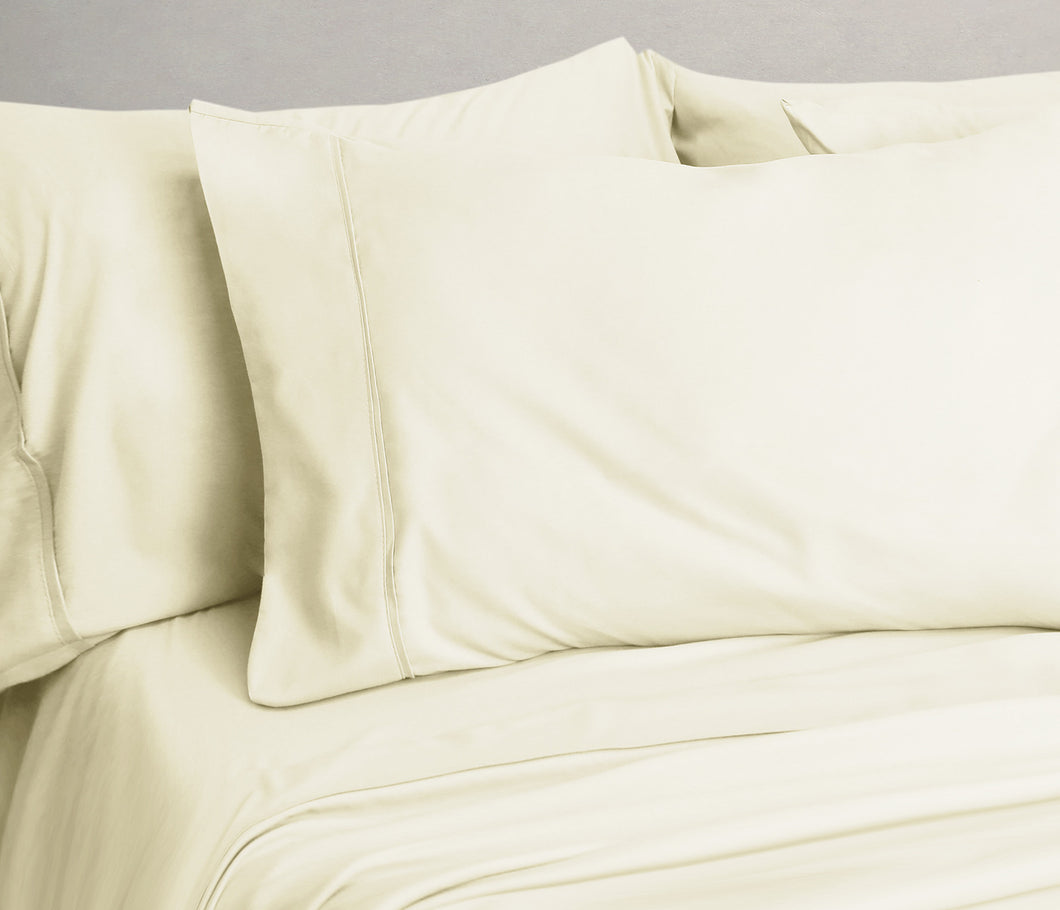 Mirabelle Bamboo Sheets 6pc Set Full in Ivory