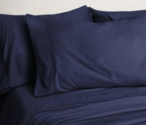 Mirabelle Bamboo Sheets 6pc Set Full in Navy