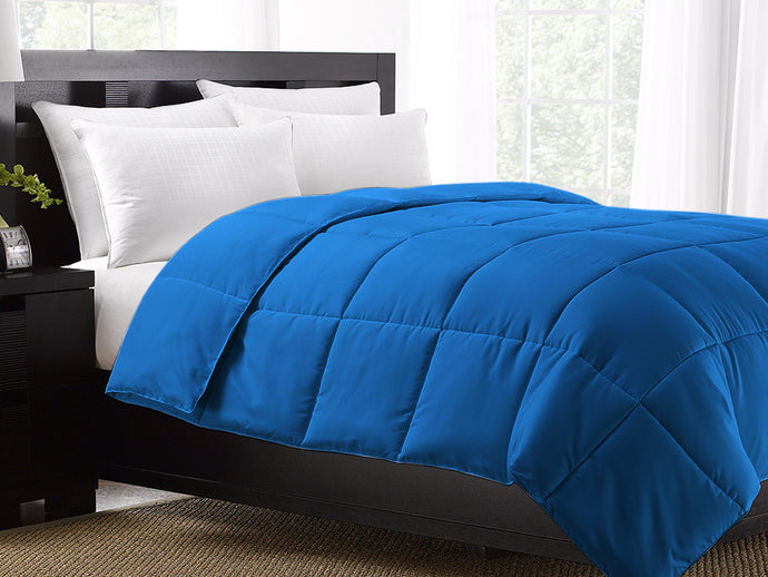 Blue Exquisite Hotel Collection Down Alternative Comforter / Full/Queen Size