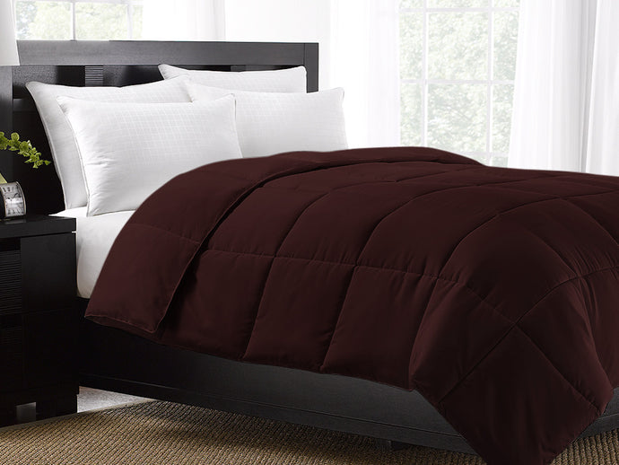 Brown Exquisite Hotel Collection Down Alternative Comforter / King Size