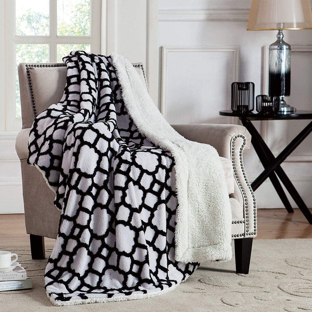 Chantal Jacquard Throw In 50X70 In Black