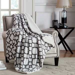 Chantal Jacquard Throw In 50X70 In Gray