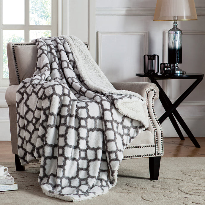 Chantal Jacquard Throw In 50X70 In Gray