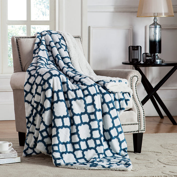 Chantal Jacquard Throw In 50X70 In Teal