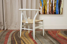 Baxton Studio Mid-Century Modern Wishbone Chair - Ivory Wood Y Chair