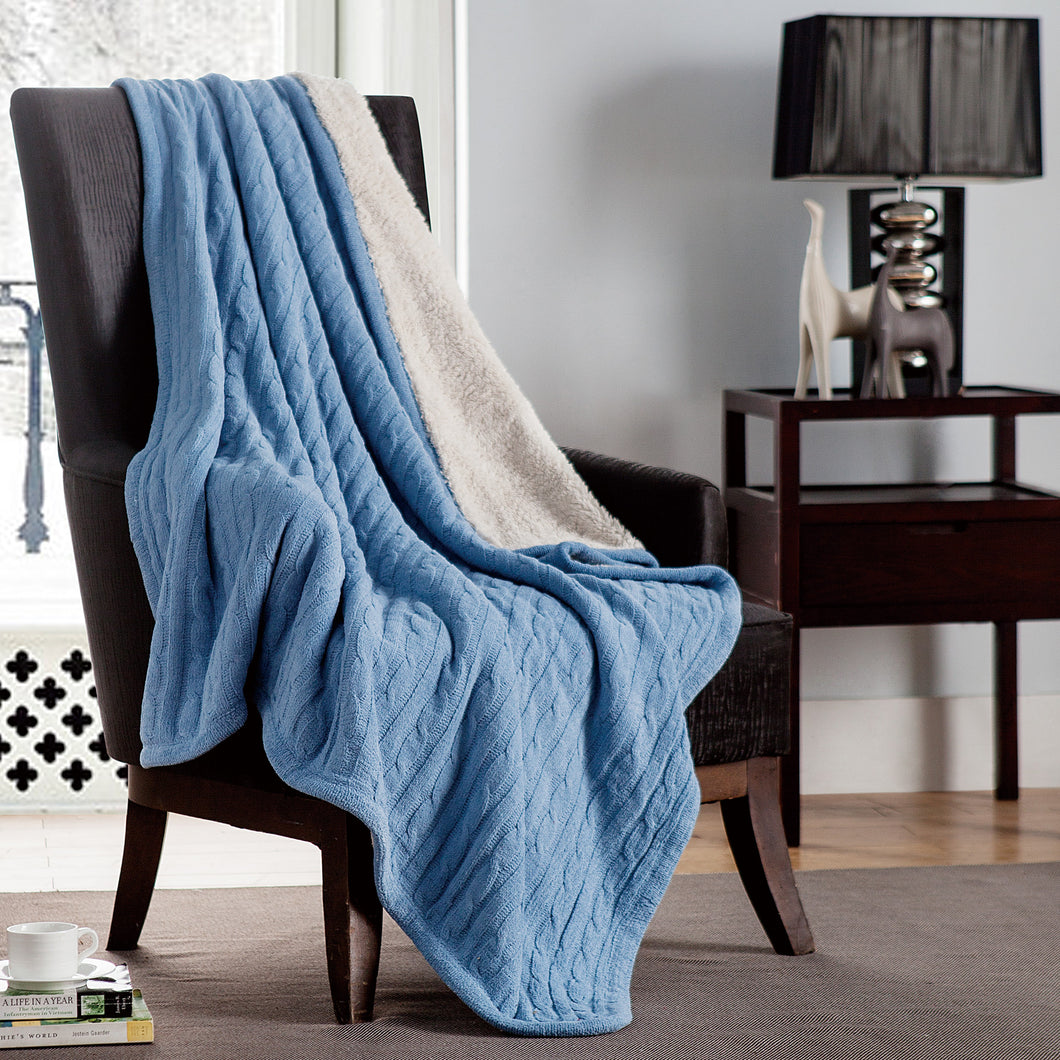 Denali Sweater Knit Sherpa In Black