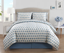 Delancey 10 Piece Bed In A Bag In Queen Blue