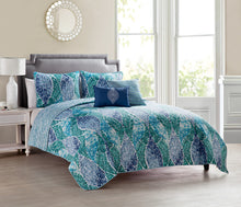 Emerald Paisley 5 Piece King In Green