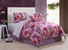Florea 10 Piece Reversible King Bed In A Bag In Purple
