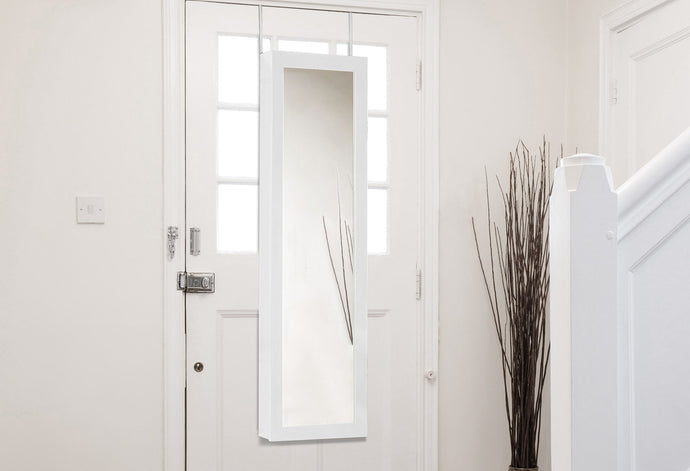 Baxton Studio White Reflections Jewelry Armoire