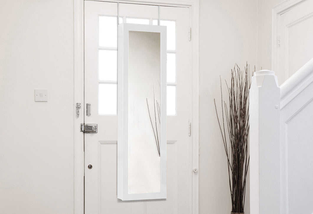 Baxton Studio White Reflections Jewelry Armoire