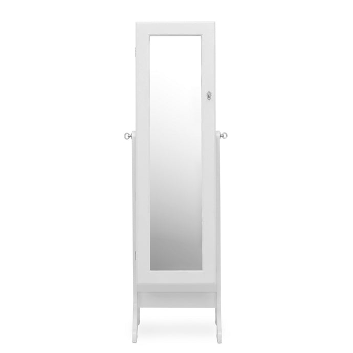 Baxton Studio Wessex White Floor Jewelry Armoire