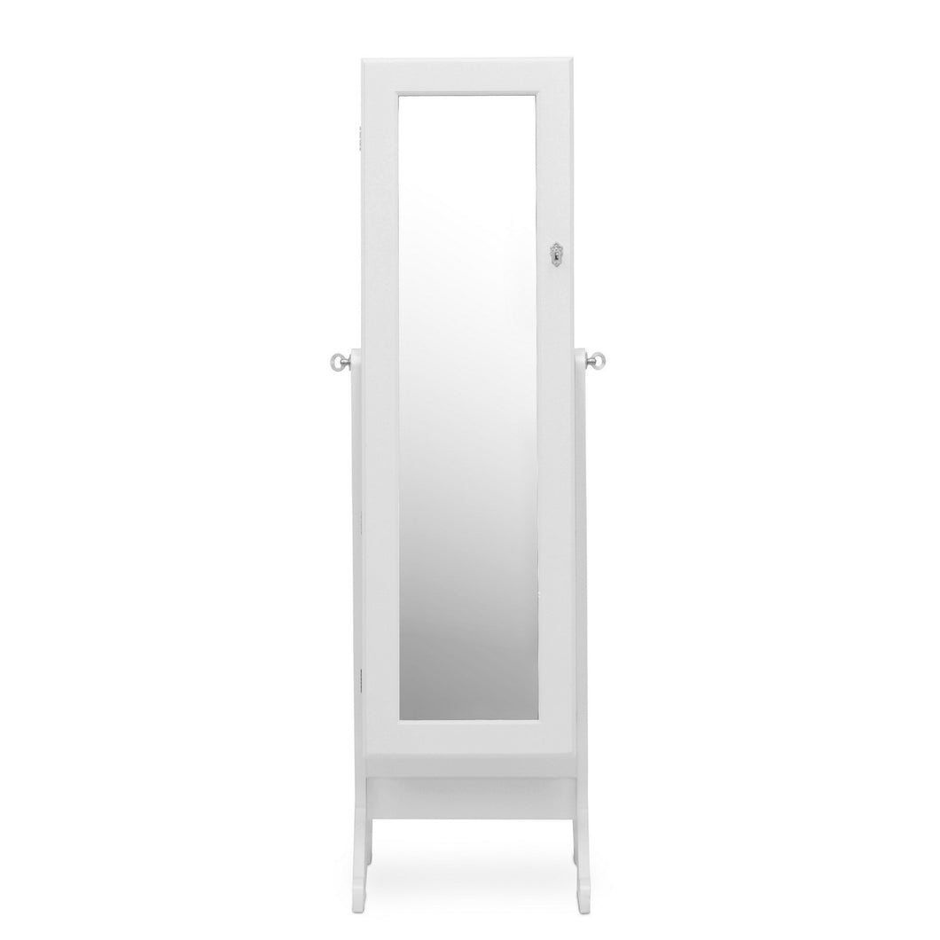 Baxton Studio Wessex White Floor Jewelry Armoire