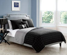 Hayden 5 Piece Quilt Set King In Black/Grey