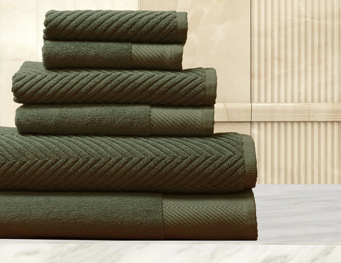 6 Piece Quick Dry Towel Set in Rosemary