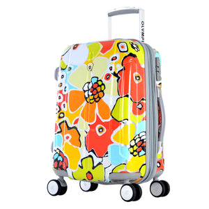 "Blossom Ii" 25" Mid-Size Hardcase Spinner  In Aqua