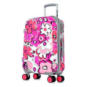 "Blossom Ii" 25" Mid-Size Hardcase Spinner  In Fuchsia
