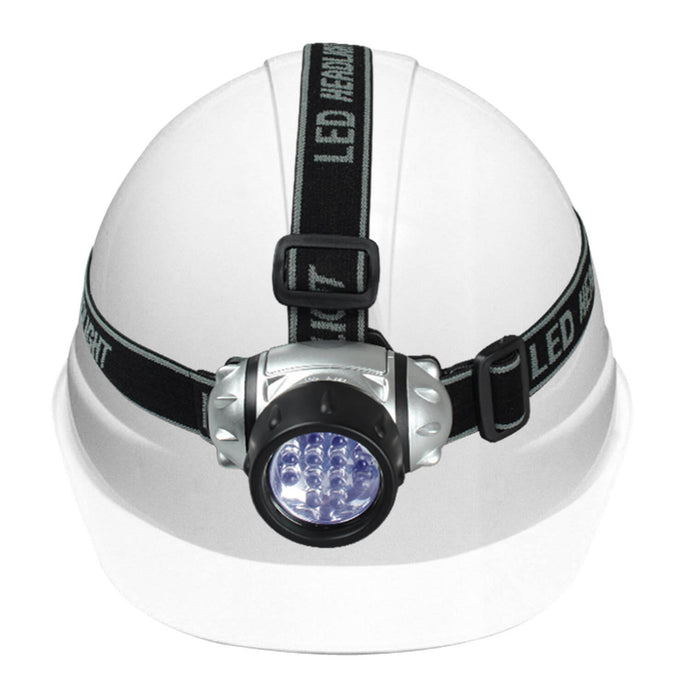 12-LED Waterproof Headlamp in Gray