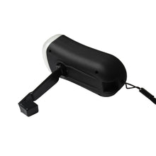 Hand-Crank Powered FM Radio with LED Flashlight in Silver