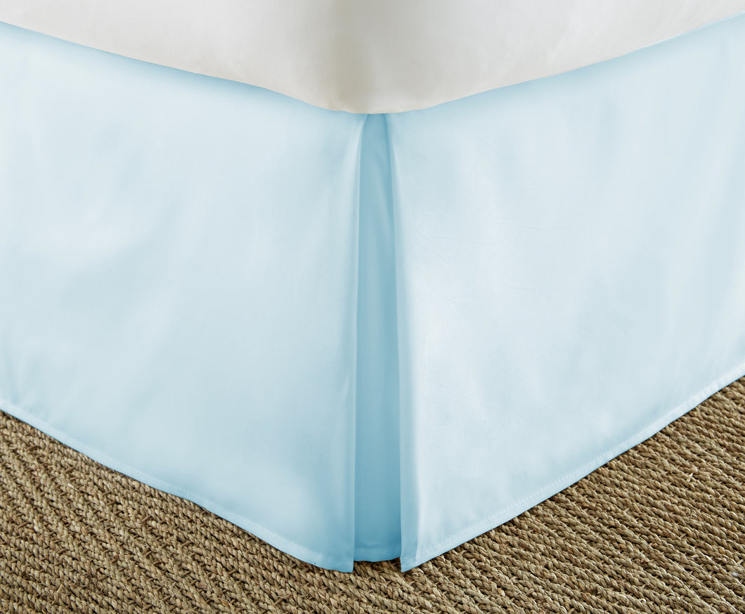 Home Collection™ Luxury Pleated Bed Skirt Dust Ruffle in King Aqua