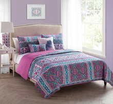 Madrid 5 Piece King Quilt Set In Multi