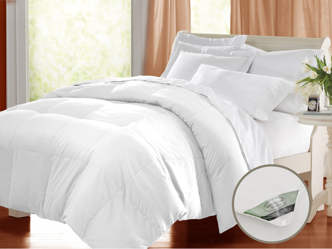 Kathy Ireland Microfiber White Down comforter in King